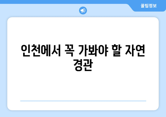 인천 나들이를 위한 10대 필수 명소 가이드 | 인천, 여행, 관광지, 나들이 팁